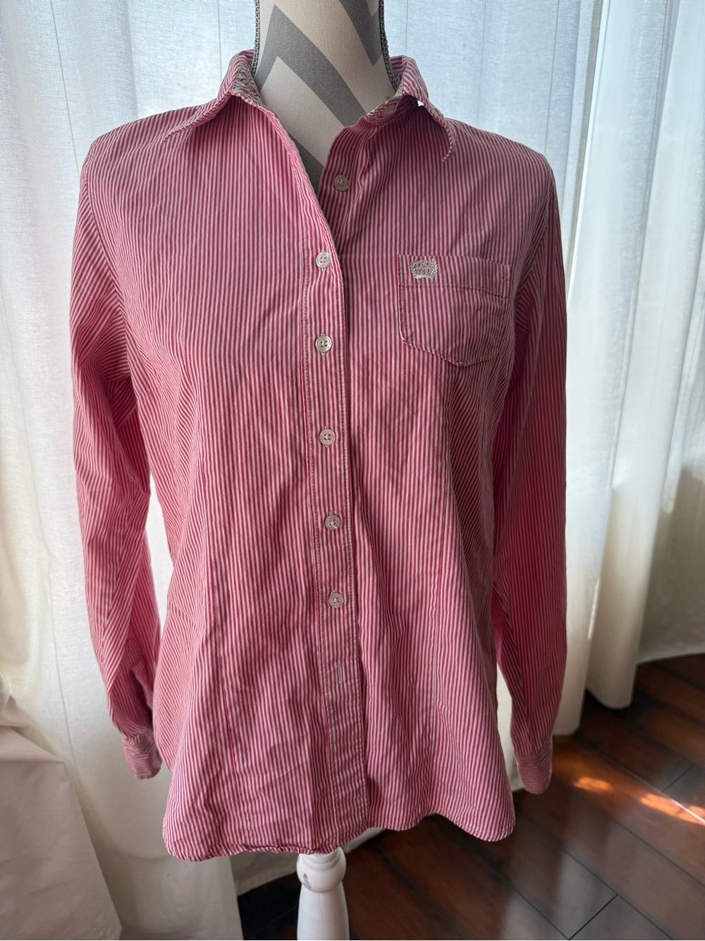 Cinch Western Women’s Pink and White Striped Button-Down Shirt